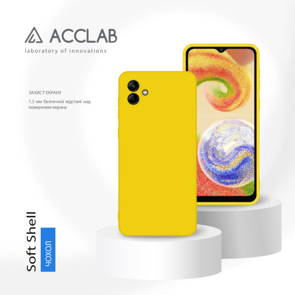 Фото - Чехол для смартфона ACCLAB Silicone Case for Samsung Galaxy A04 Yellow (1283126601378)