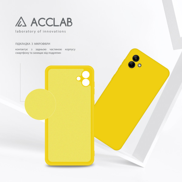 Фото - Чехол для смартфона ACCLAB Silicone Case for Samsung Galaxy A04 Yellow (1283126601378)