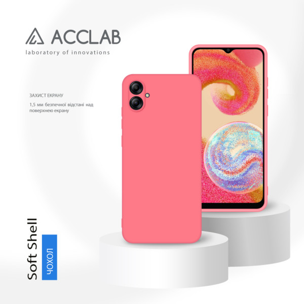 Фото - Чехол для смартфона ACCLAB Silicone Case for Samsung Galaxy A04e Pink (1283126601439)