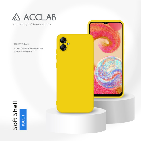 Фото - Чехол для смартфона ACCLAB Silicone Case for Samsung Galaxy A04e Yellow (1283126601422)