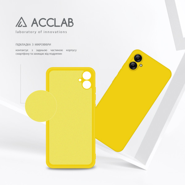 Фото - Чехол для смартфона ACCLAB Silicone Case for Samsung Galaxy A04e Yellow (1283126601422)