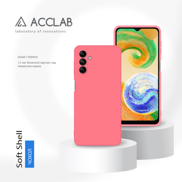 Фото - Чохол для смартфону ACCLAB Silicone Case for Samsung Galaxy A04s Pink (1283126601484)
