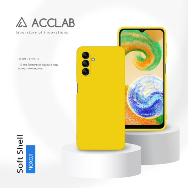 Фото - Чохол для смартфону ACCLAB Silicone Case for Samsung Galaxy A04s Yellow (1283126601477)