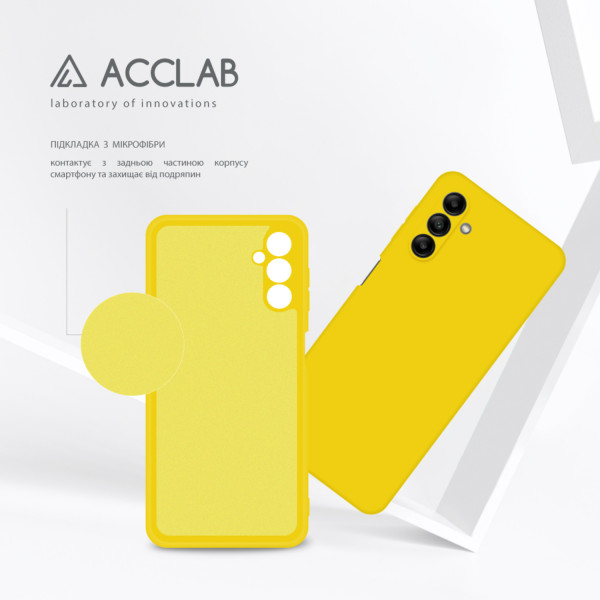 Фото - Чохол для смартфону ACCLAB Silicone Case for Samsung Galaxy A04s Yellow (1283126601477)