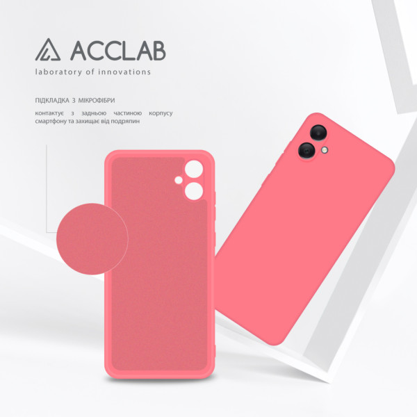 Фото - Чехол для смартфона ACCLAB Silicone Case for Samsung Galaxy A05 Pink (1283126601538)
