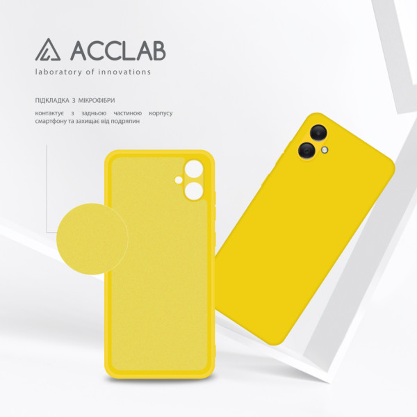 Фото - Чохол для смартфону ACCLAB Silicone Case for Samsung Galaxy A05 Yellow (1283126601521)