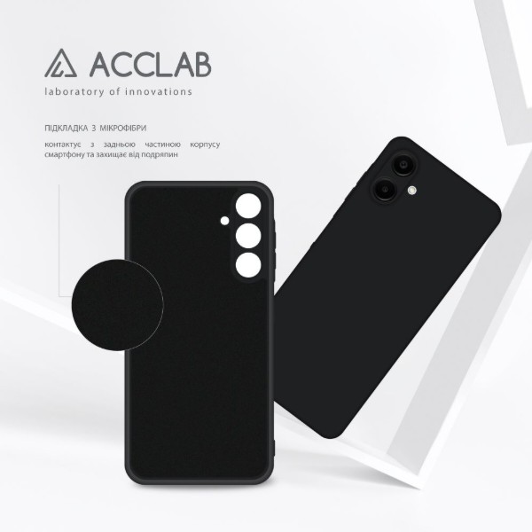 Фото - Чохол для смартфону ACCLAB Silicone Case for Samsung Galaxy A06 Black (1283126601668)