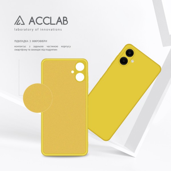 Фото - Чохол для смартфону ACCLAB Silicone Case for Samsung Galaxy A06 Yellow (1283126601620)