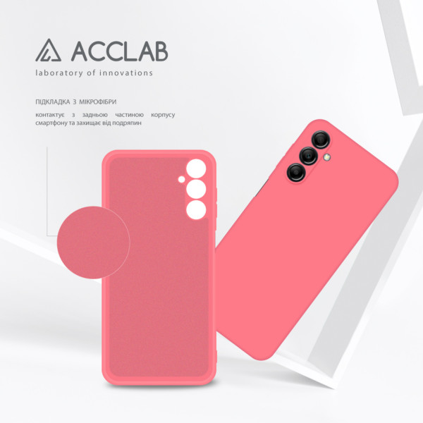 Фото - Чохол для смартфону ACCLAB Silicone Case for Samsung Galaxy A14 Pink (1283126601699)