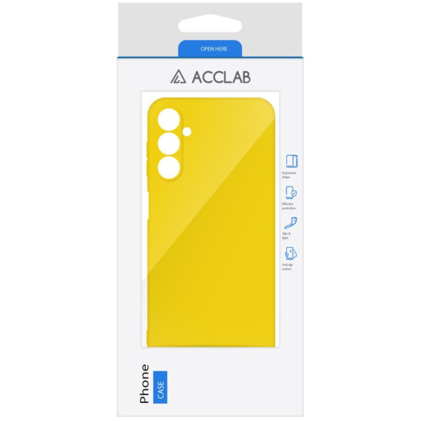 Фото - Чохол для смартфону ACCLAB Silicone Case for Samsung Galaxy A14 Yellow (1283126601682)