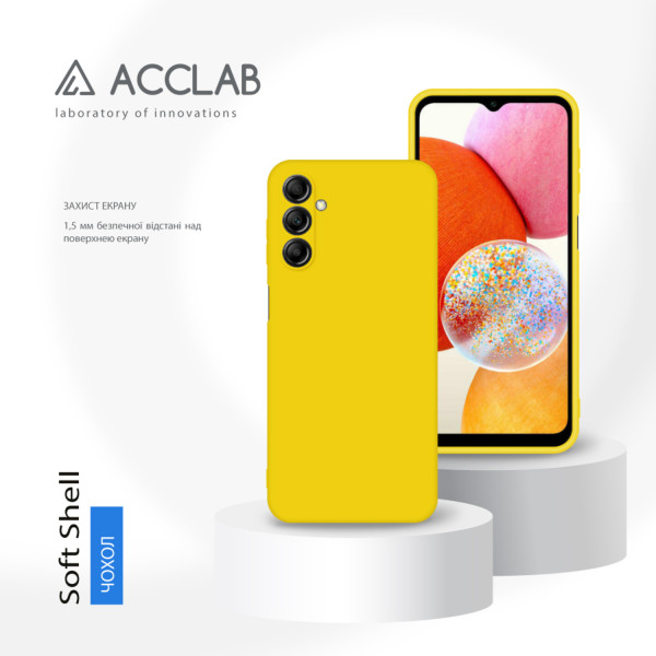 Фото - Чохол для смартфону ACCLAB Silicone Case for Samsung Galaxy A14 Yellow (1283126601682)
