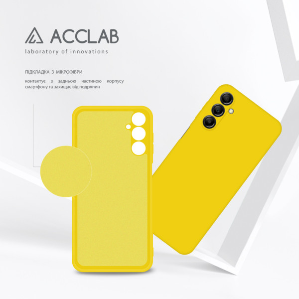 Фото - Чохол для смартфону ACCLAB Silicone Case for Samsung Galaxy A14 Yellow (1283126601682)
