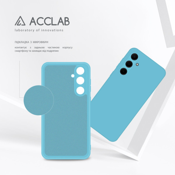 Фото - Чохол для смартфону ACCLAB Silicone Case for Samsung Galaxy A35 Blue (1283126601880)
