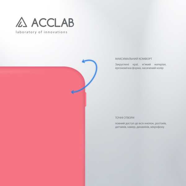 Фото - Чохол для смартфону ACCLAB Silicone Case for Samsung Galaxy A35 Pink (1283126601910)