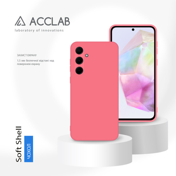 Фото - Чохол для смартфону ACCLAB Silicone Case for Samsung Galaxy A35 Pink (1283126601910)