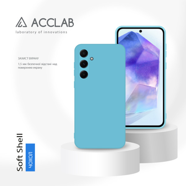 Фото - Чохол для смартфону ACCLAB Silicone Case for Samsung Galaxy A55  Blue (1283126601965)
