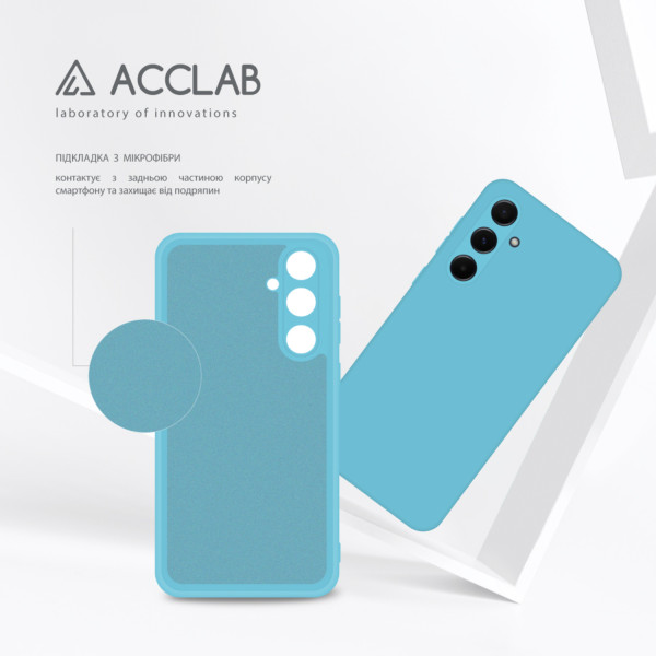 Фото - Чохол для смартфону ACCLAB Silicone Case for Samsung Galaxy A55  Blue (1283126601965)