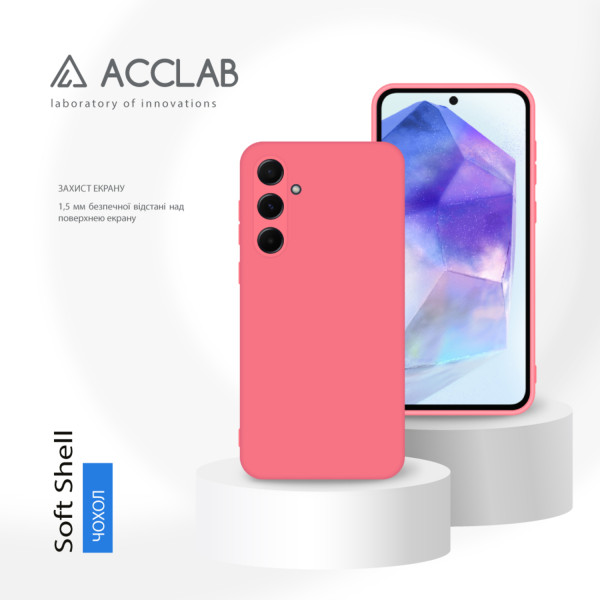 Фото - Чохол для смартфону ACCLAB Silicone Case for Samsung Galaxy A55 Pink (1283126601996)