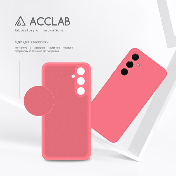 Фото - Чохол для смартфону ACCLAB Silicone Case for Samsung Galaxy A55 Pink (1283126601996)