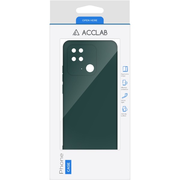 Фото - Чохол для смартфону ACCLAB Silicone Case for Xiaomi Redmi 10C Dark Green (1283126602313)