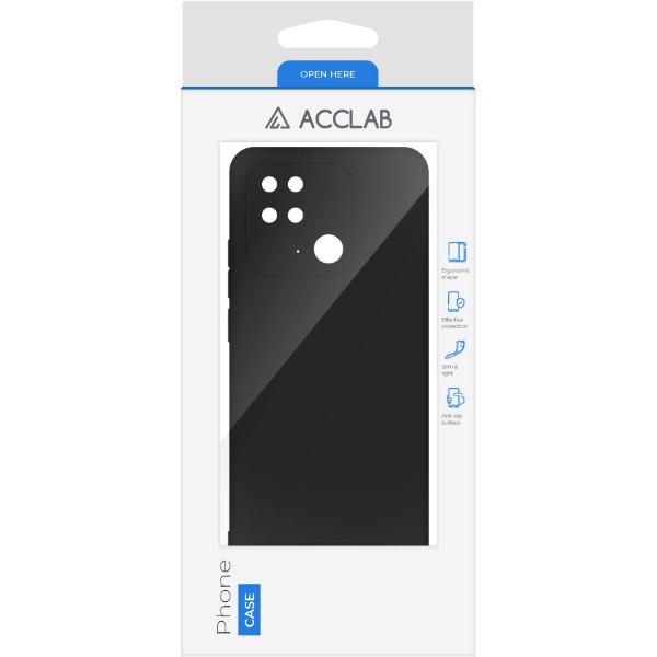 Фото - Чохол для смартфону ACCLAB Silicone Case for Xiaomi Redmi 10C Black (1283126602320)
