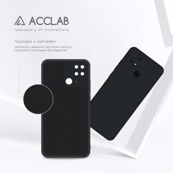 Фото - Чохол для смартфону ACCLAB Silicone Case for Xiaomi Redmi 10C Black (1283126602320)