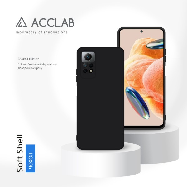 Фото - Чехол для смартфона ACCLAB Silicone Case for Xiaomi Redmi Note 12 Pro 4G Black (1283126602764)