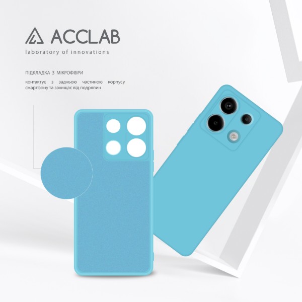 Фото - Чехол для смартфона ACCLAB Silicone Case for Xiaomi Redmi Note 13 Pro 5G Blue (1283126602924)