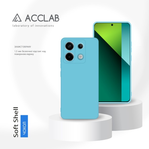 Фото - Чехол для смартфона ACCLAB Silicone Case for Xiaomi Redmi Note 13 Pro 5G Blue (1283126602924)