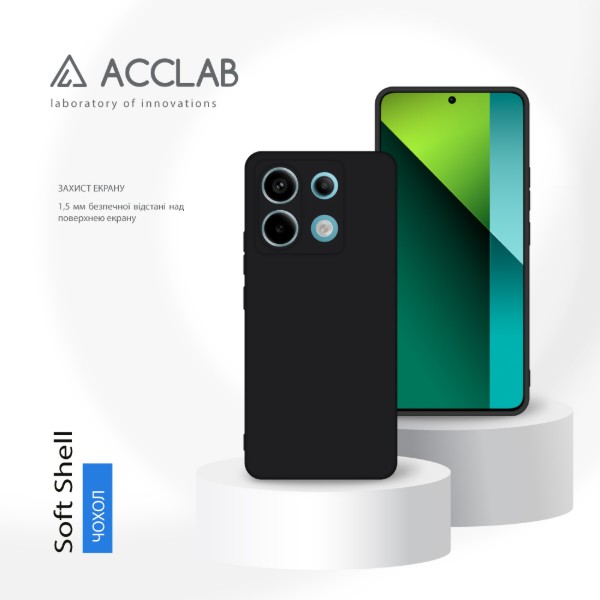 Фото - Чехол для смартфона ACCLAB Silicone Case for Xiaomi Redmi Note 13 Pro 5G Black (1283126602962)