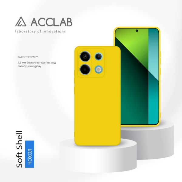 Фото - Чохол для смартфону ACCLAB Silicone Case for Xiaomi Redmi Note 13 Pro 5G Yellow (1283126602931)