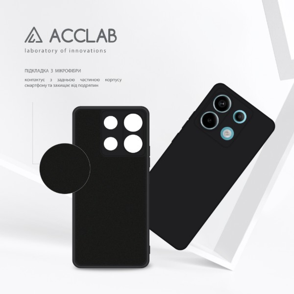 Фото - Чехол для смартфона ACCLAB Silicone Case for Xiaomi Redmi Note 13 Pro 5G Black (1283126602962)