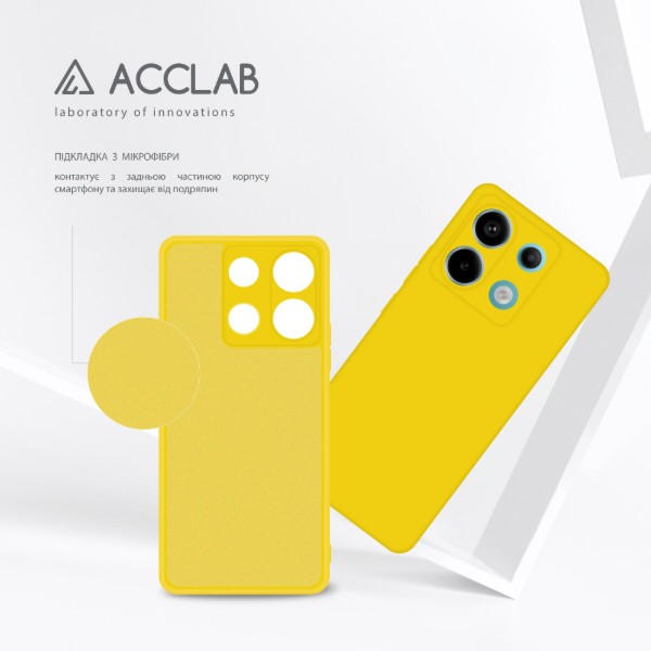 Фото - Чохол для смартфону ACCLAB Silicone Case for Xiaomi Redmi Note 13 Pro 5G Yellow (1283126602931)