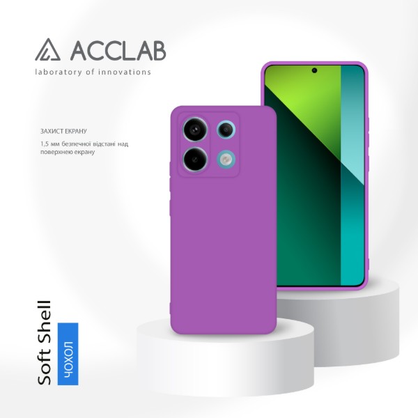 Фото - Чехол для смартфона ACCLAB Silicone Case for Xiaomi Redmi Note 13 Pro 5G Violet (1283126602955)