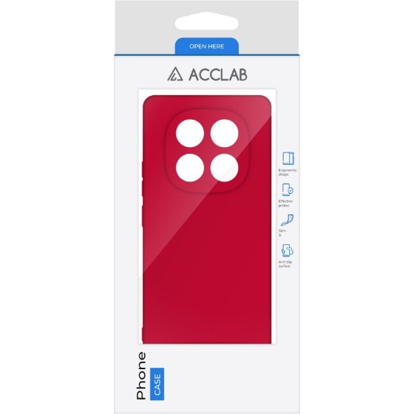 Фото - Чохол для смартфону ACCLAB Silicone Case for Xiaomi Redmi Note 14 PRO PLUS Red (1283126617270)