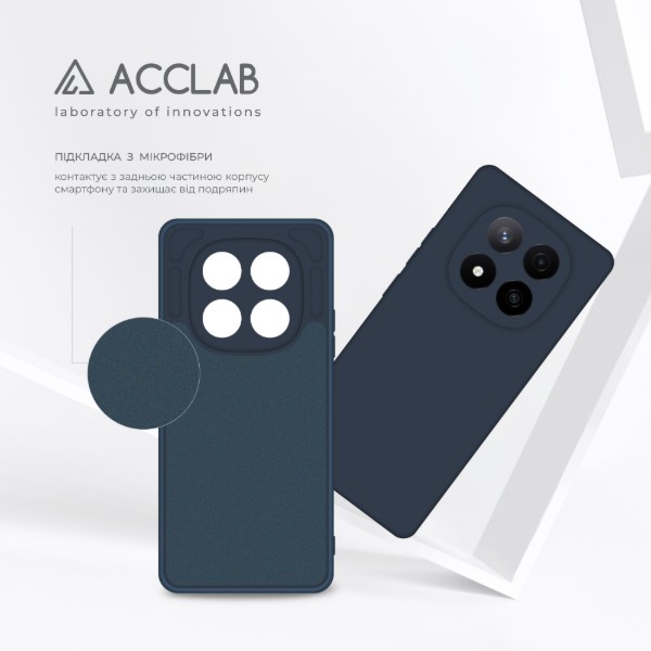 Фото - Чехол для смартфона ACCLAB Silicone Case for Xiaomi Redmi Note 14 PRO PLUS Dark Blue (1283126617256)