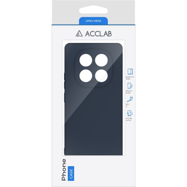Фото - Чехол для смартфона ACCLAB Silicone Case for Xiaomi Redmi Note 14 PRO PLUS Dark Blue (1283126617256)