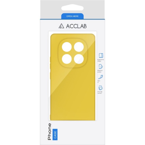 Фото - Чохол для смартфону ACCLAB Silicone Case for Xiaomi Redmi Note 14 PRO 5G Yellow (1283126617157)