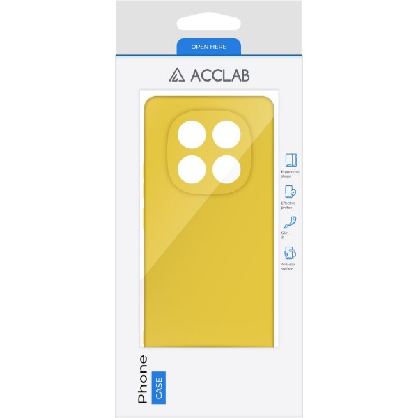 Фото - Чохол для смартфону ACCLAB Silicone Case for Xiaomi Redmi Note 14 PRO PLUS Yellow (1283126617232)