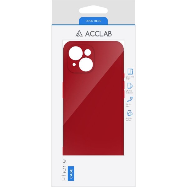 Фото - Чохол для смартфону ACCLAB SoftShell for Apple iPhone 15 Plus Red (1283126586422)
