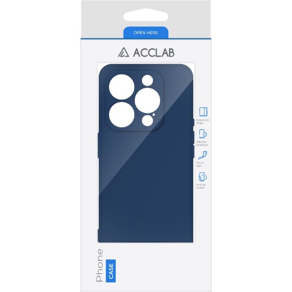 Фото - Чохол для смартфону ACCLAB SoftShell for Apple iPhone 15 Pro Blue (1283126586446)