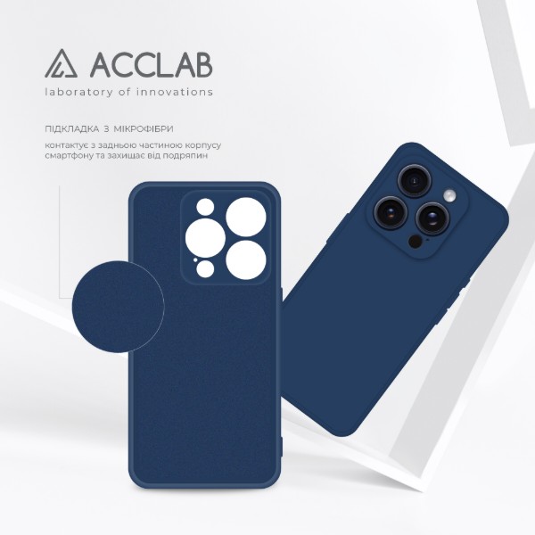 Фото - Чохол для смартфону ACCLAB SoftShell for Apple iPhone 15 Pro Blue (1283126586446)