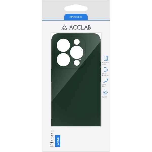 Фото - Чехол для смартфона ACCLAB SoftShell for Apple iPhone 15 Pro Dark Green (1283126586460)