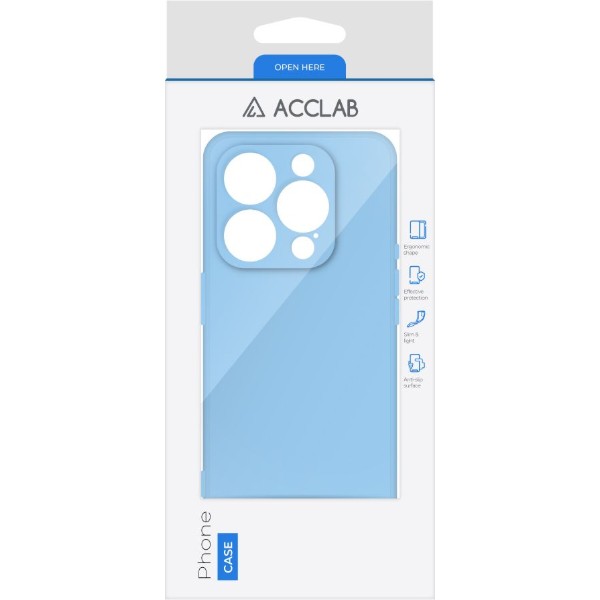 Фото - Чохол для смартфону ACCLAB SoftShell for Apple iPhone 15 Pro Light Blue (1283126586453)