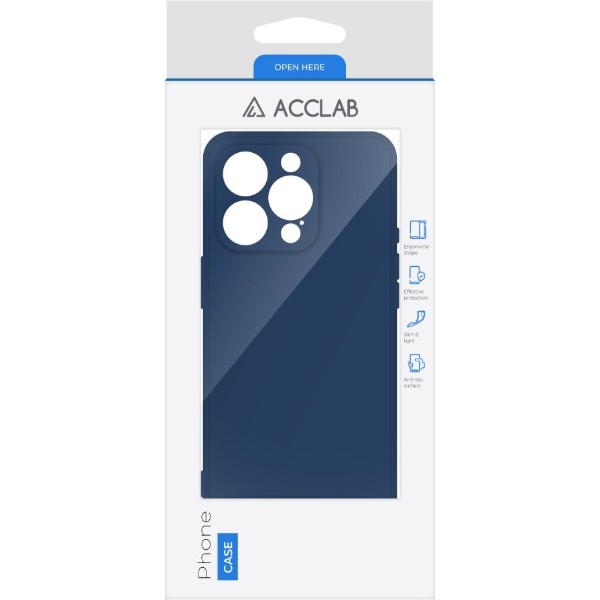 Фото - Чохол для смартфону ACCLAB SoftShell for Apple iPhone 15 Pro Max Blue (1283126586491)
