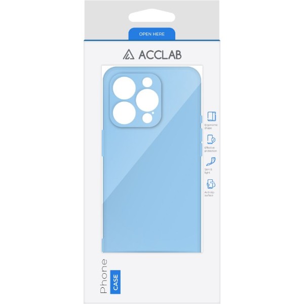 Фото - Чохол для смартфону ACCLAB SoftShell for Apple iPhone 15 Pro Max Light Blue (1283126586507)