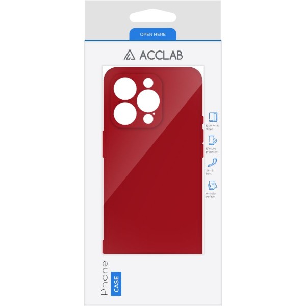Фото - Чохол для смартфону ACCLAB SoftShell for Apple iPhone 15 Pro Max Red (1283126586521)