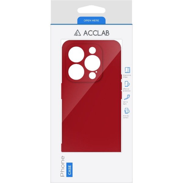 Фото - Чохол для смартфону ACCLAB SoftShell for Apple iPhone 15 Pro Red (1283126586477)