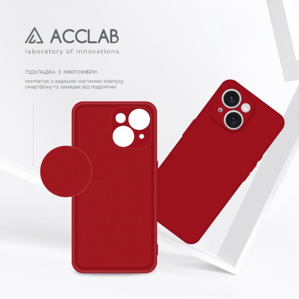 Фото - Чехол для смартфона ACCLAB SoftShell for Apple iPhone 15 Red (1283126586378)