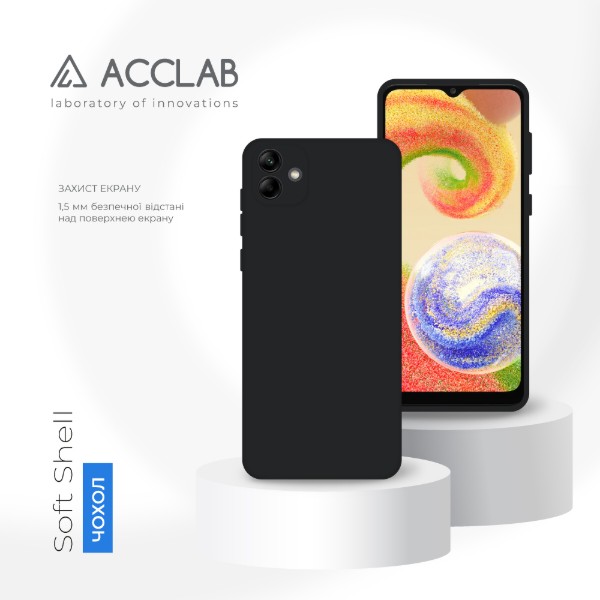 Фото - Чехол для смартфона ACCLAB SoftShell for Samsung Galaxy A04 Black (1283126566950)